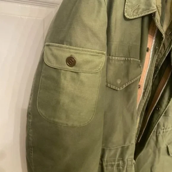 SOLD 90s Rugged Military Field Jacket w/ Liner - Picture 9 of 11